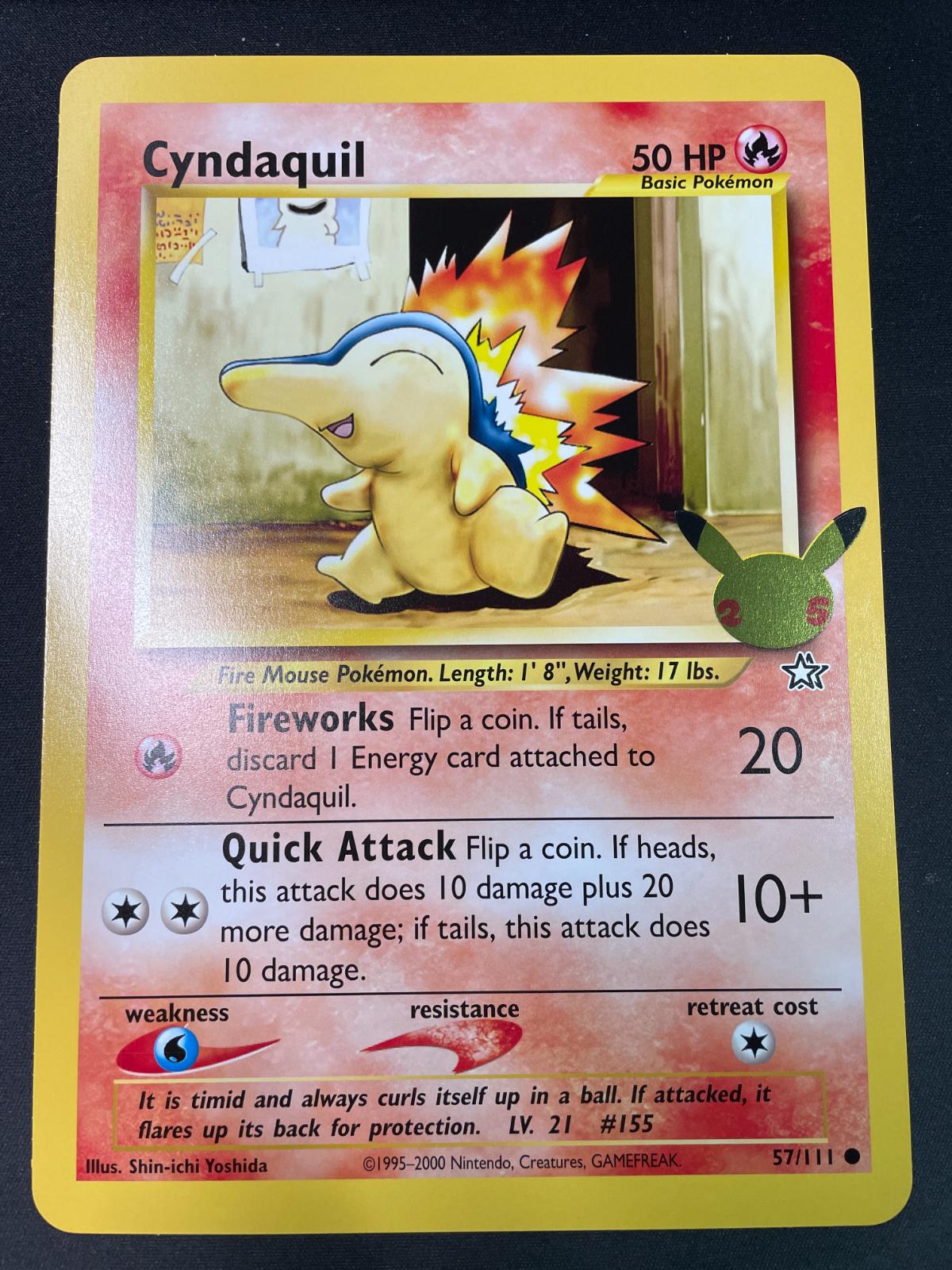 Cyndaquil [Jumbo] #57 from Celebrations Pokémon card set