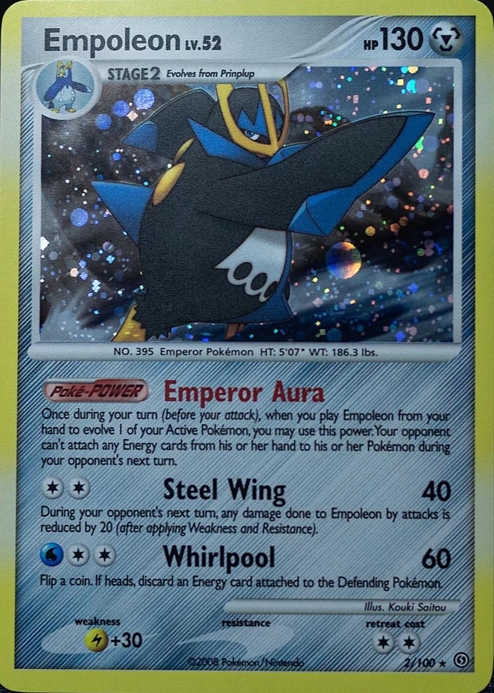 Empoleon [Cosmic Holo] #2 Pokémon Card from Pokemon Stormfront Set 