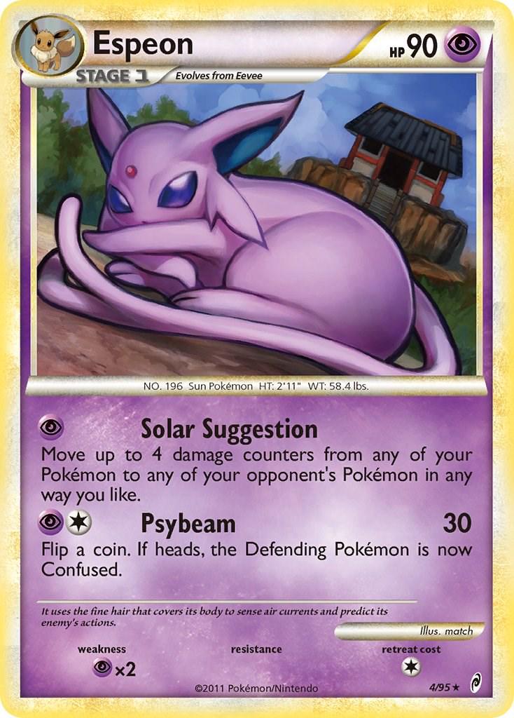 Espeon [Cosmos Holo] #4 Pokémon Card from Pokemon Call of Legends Set 