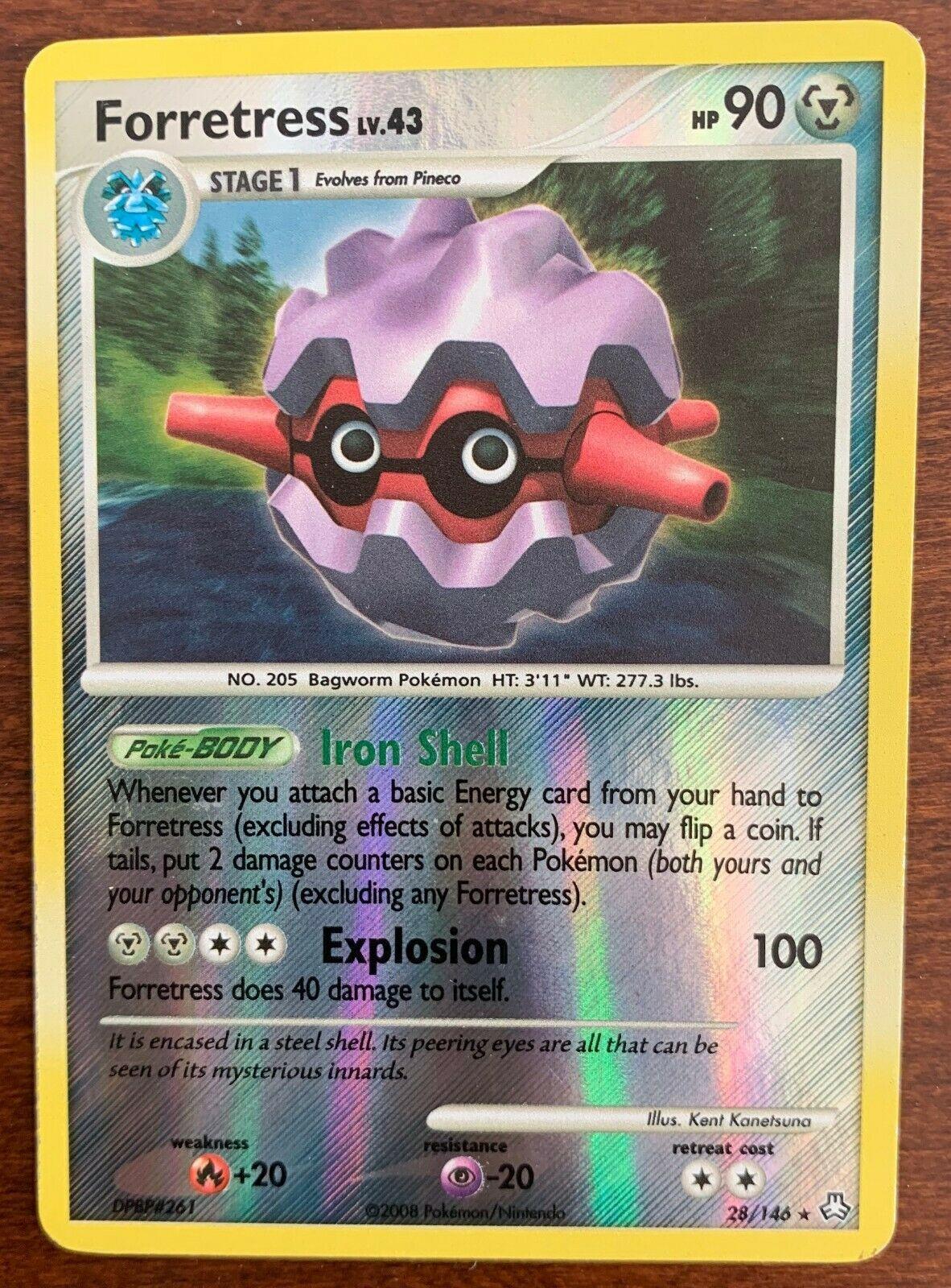 Forretress [Reverse Holo] #28 Pokémon Card from Pokemon Dragon Set 