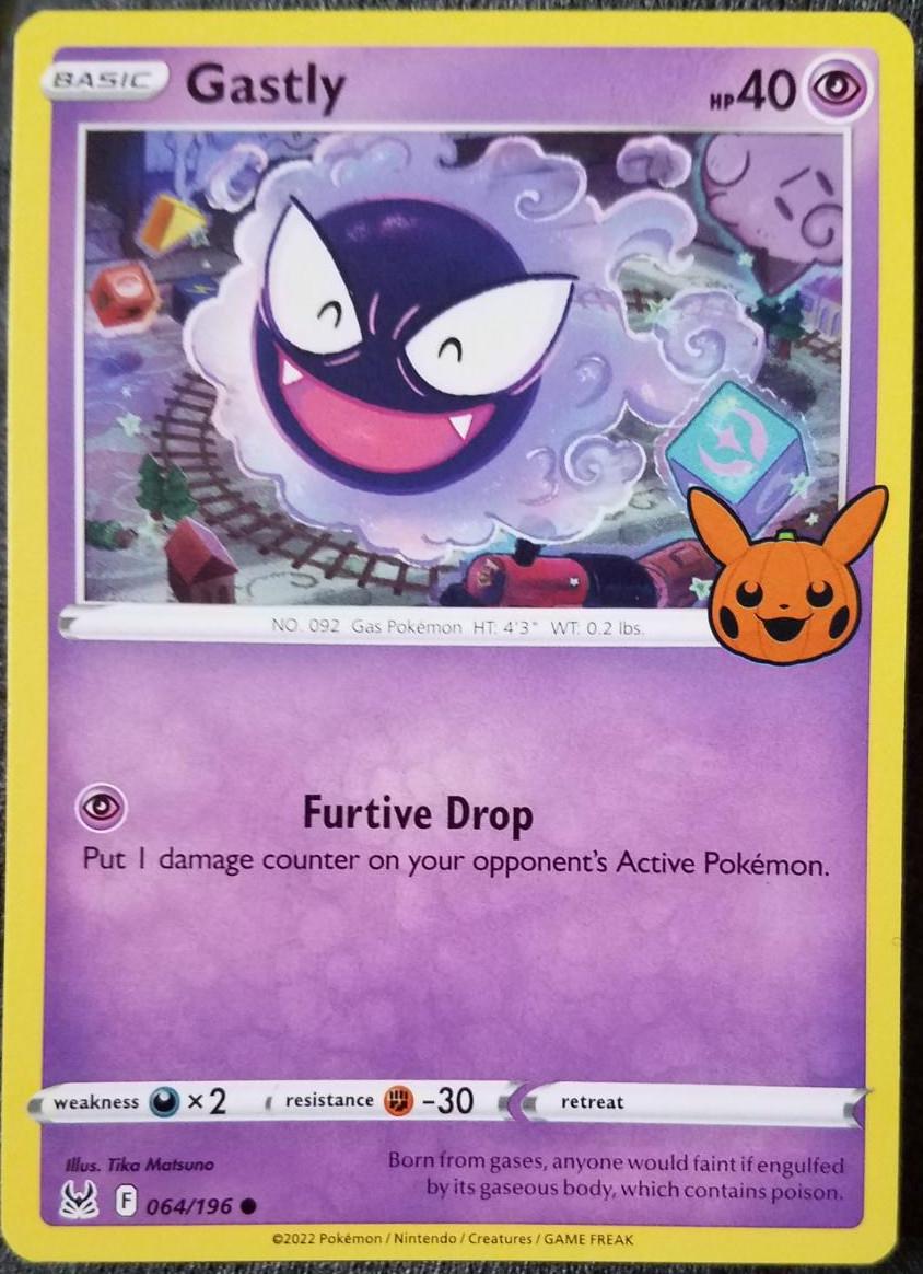 Gastly #64 Pokémon Card from Pokemon Arceus Set