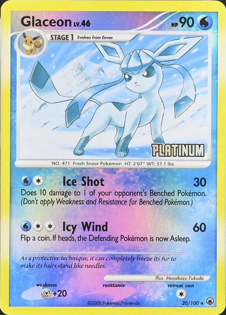 Glaceon [Platinum Stamped] #20 from Majestic Dawn Pokémon card set