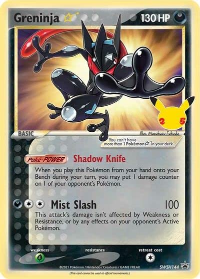 Greninja #SWSH144 from Celebrations Pokémon card set