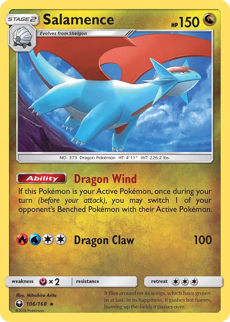 Salamence [Cosmos Holo] #106 Pokémon Card from Pokemon Celestial Storm Set 