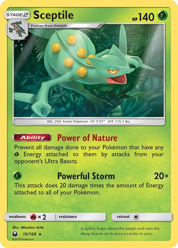 Sceptile [Cracked Ice] #10 Pokémon Card from Pokemon Celestial Storm Set 