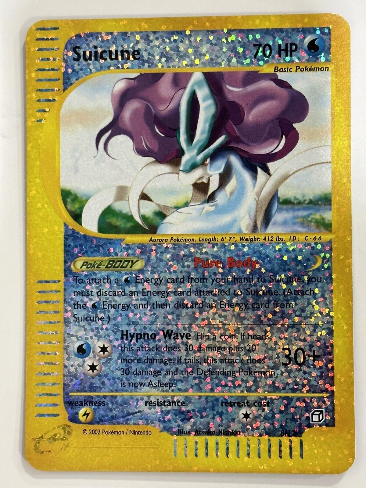 Suicune [Box Topper] #8 Pokémon Card from Pokemon Aquapolis Set 