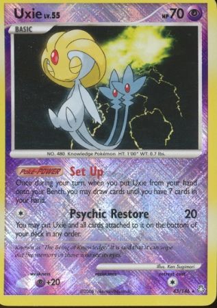 Uxie [League] #43 from Legends Awakened Pokémon card set