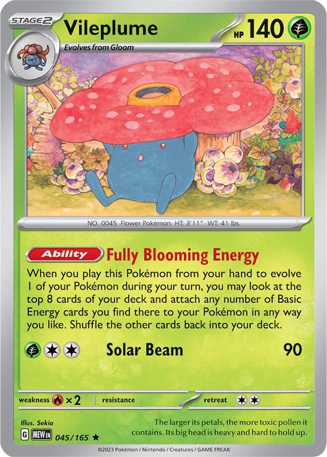 Vileplume [Holo] #45 Pokémon Card from Pokemon Scarlet & Violet 151 Set 