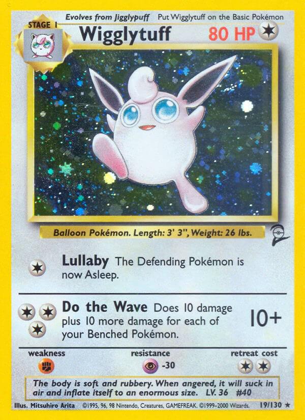 Wigglytuff [1999-2000] #19 from Base Set 2 Pokémon card set